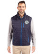 Ellsworth Cutter & Buck Rainier Recycled Insulated Puffer Mens Full Zip Vest Dark Navy Front