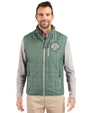 Ellsworth Cutter & Buck Rainier Recycled Insulated Puffer Mens Full Zip Vest Hunter Melange Front