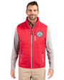 Ellsworth Cutter & Buck Rainier Recycled Insulated Puffer Mens Full Zip Vest Red Front