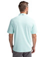 Ellsworth Cutter & Buck Virtue Recycled Botanical Print Featherlight Pique Mens  Polo Fresh Mint Back