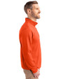 Ellsworth Cutter & Buck Virtue Recycled Featherlight Pique Mens Quarter Zip Pullover College Orange Side