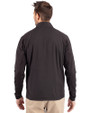 Ellsworth Cutter & Buck Adapt Recycled Soft Knit Stretch Mens Hybrid Full Zip Jacket Black Back