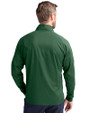 Ellsworth Cutter & Buck Adapt Recycled Soft Knit Stretch Mens Hybrid Full Zip Jacket Hunter Green Back