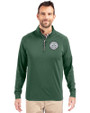 Ellsworth Cutter & Buck Adapt Recycled Soft Knit Stretch  Mens Quarter Zip Pullover Hunter Green Front