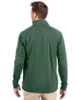 Ellsworth Cutter & Buck Adapt Recycled Soft Knit Stretch  Mens Quarter Zip Pullover Hunter Green Back