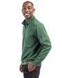 Ellsworth Clique Lift Solution-dyed Performance Unisex Half Zip Sweatshirt Bottle Green Side
