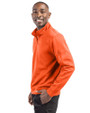 Ellsworth Clique Lift Solution-dyed Performance Unisex Half Zip Sweatshirt Orange Side