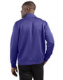 Ellsworth Clique Lift Solution-dyed Performance Unisex Half Zip Sweatshirt Royal Purple Back