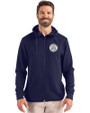 Ellsworth Clique Haven Recycled Mens Full Zip Hooded Sweatshirt Dark Navy Front