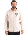 Ellsworth Clique Haven Recycled Mens Full Zip Hooded Sweatshirt Fog Front