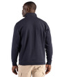 Ellsworth Clique Drive Recycled Unisex Quarter Zip Sweatshirt Dark Navy Back