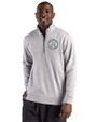 Ellsworth Clique Drive Recycled Unisex Quarter Zip Sweatshirt Grey Melange Front