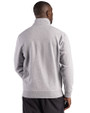 Ellsworth Clique Drive Recycled Unisex Quarter Zip Sweatshirt Grey Melange Back