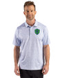 Seattle Sounders FC Cutter & Buck Pike Recycled Fern Print Mens Polo Chelan Blue Front