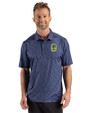 Nashville SC Cutter & Buck Pike Recycled Fern Print Mens Big & Tall Polo Navy Blue Front