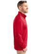 Texas Tech Red Raiders College Vault Cutter & Buck Traverse Recycled Smooth Stretch Mens Quarter Zip Pullover Red Side