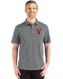 Texas Tech Red Raiders College Vault Cutter & Buck Advantage Refresh Recycled Cotton-Blend Pique Mens Polo Elemental Grey Front