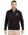 Texas Tech Red Raiders Cutter & Buck Cascade Epic Comfort Recycled Sherpa Fleece Mens Big & Tall Full Zip Jacket Black Front