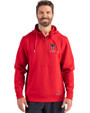 Texas Tech Red Raiders Alumni Cutter & Buck Roam Recycled Buttery-Soft Knit Mens Half Zip Hooded Pullover Red Front