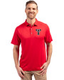 Texas Tech Red Raiders College Vault Cutter & Buck Forge Recycled Four-Way Stretch Mens Polo Red Front
