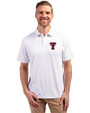 Texas Tech Red Raiders Cutter & Buck Forge Recycled Four-Way Stretch Mens Polo White Front