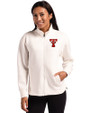 Texas Tech Red Raiders College Vault Cutter & Buck Roam Recycled Buttery-Soft Knit Womens Full Zip Jacket Shell Front