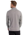 Texas Tech Red Raiders College Vault Cutter & Buck Forge Recycled Double Stripe Four-Way Stretch Mens Quarter Zip Pullover Black/White Back
