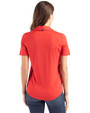 Texas Tech Red Raiders Alumni Cutter & Buck Coastline Recycled Double Peached Womens Polo Red Back