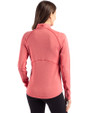 Texas Tech Red Raiders Alumni Cutter & Buck Peshastin Recycled GridFleece Womens Half Zip Pullover Red Heather Back