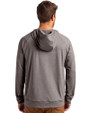 Texas Tech Red Raiders Alumni Cutter & Buck Adapt Recycled Soft Knit Stretch Mens Heathered Hooded Pullover Black Heather Back