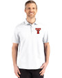 Texas Tech Red Raiders College Vault Cutter & Buck Advantage Refresh Recycled Cotton-Blend Pique Mens Big & Tall Polo White Front