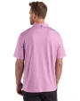 Tampa Bay Buccaneers Mono Cutter & Buck Pike Recycled Lattice Print Mens Polo Gelato Fuchsia Back