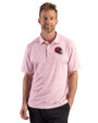 Kansas City Chiefs NFL Helmet Cutter & Buck Pike Recycled Fern Print Mens Polo Red Front