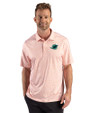 Miami Dolphins Rivalries Cutter & Buck Pike Recycled Fern Print Mens Polo College Orange Front