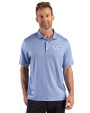 Kentucky Wildcats Cutter & Buck Pike Recycled Lattice Print Mens Polo Tour Blue Front