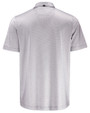 Navy Midshipmen Cutter & Buck Pike Recycled Lattice Print Mens Polo Elemental Grey Mannequin Back