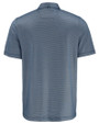 Navy Midshipmen Cutter & Buck Pike Recycled Lattice Print Mens Polo Navy Blue Mannequin Back