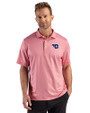 Dayton Flyers Cutter & Buck Pike Recycled Lattice Print Mens Polo Red Front