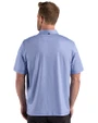 Spelman College Jaguars Cutter & Buck Pike Recycled Lattice Print Mens Polo Tour Blue Back