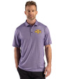 Tennessee Tech Golden Eagles Cutter & Buck Pike Recycled Lattice Print Mens Polo College Purple Front