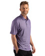 Stephen F Austin Lumberjacks Cutter & Buck Pike Recycled Lattice Print Mens Polo College Purple Side