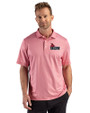 Central Missouri Mules Cutter & Buck Pike Recycled Lattice Print Mens Big & Tall Polo Red Front