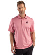 Miami University RedHawks - Cutter & Buck Pike Recycled Lattice Print Mens Big & Tall Polo Red Front