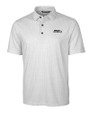 Seattle Seahawks Cutter & Buck Pike Double Dot Print Stretch Mens Big and Tall Polo Charcoal Mannequin