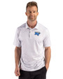 Middle Tennessee Blue Raiders Cutter & Buck Pike Recycled Fern Print Mens Big & Tall Polo Polished Medium Gray Front