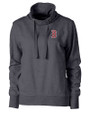 Boston Red Sox Cutter & Buck Saturday Cotton Blend Womens Funnel Neck Sweatshirt Charcoal Heather Mannequin