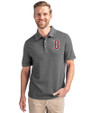 Boston Red Sox Cutter & Buck Advantage Recycled Cotton-Blend Pique Mens Polo Elemental Grey Front