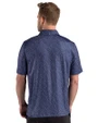 Auburn Tigers Alumni Cutter & Buck Pike Recycled Fern Print Mens Big & Tall Polo Navy Blue Back