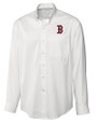 Boston Red Sox Cutter & Buck Epic Easy Care Fine Twill Mens Long Sleeve Dress Shirt White Mannequin