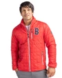 Boston Red Sox Cutter & Buck Rainier PrimaLoft®  Mens Big and Tall Eco Insulated Puffer Jacket Red Front